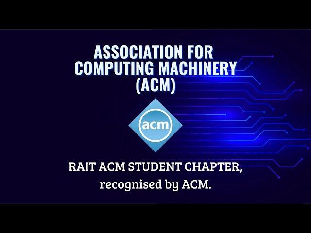 Association for Computing machinery (ACM) | RAIT ACM