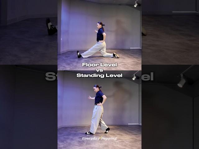 Same routine, different level  which one do u like? #everydaypopping #onlinedance #popping #eun.g
