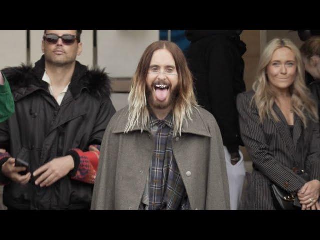 Jared Leto at the Vivienne Westwood Fashion Show in Paris