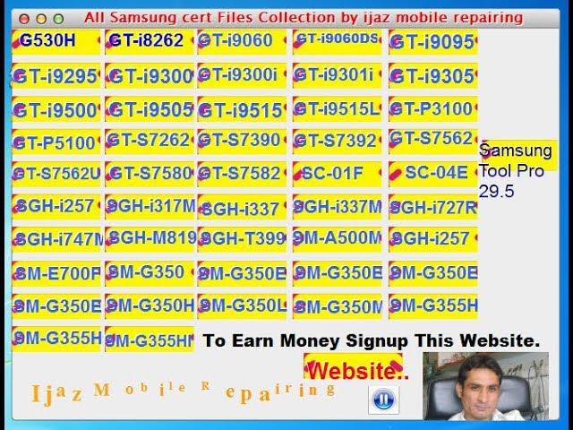 All Samsung Certificate Files Collection By Ijaz Mobile Repairing || Samsung Cert Files In One Pack