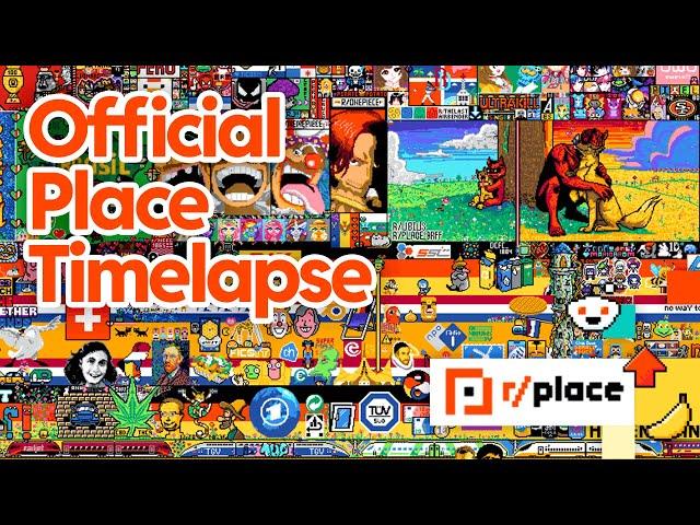 Official r/place 2023 canvas timelapse