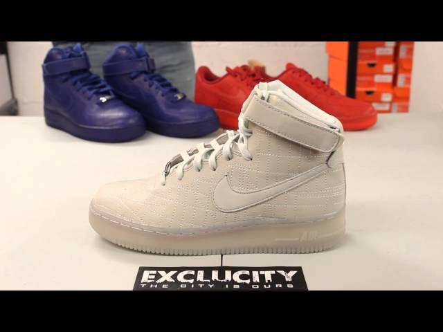 Ladies Air Force 1 High FW QS - White "NYC" Unboxing Video at Exclucity