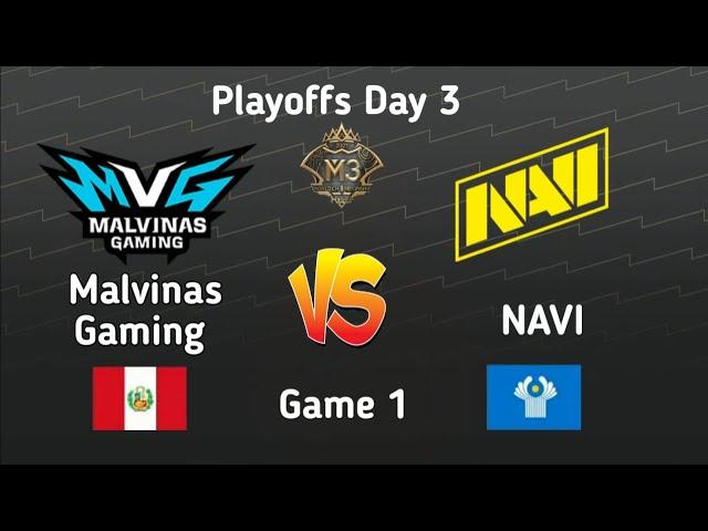 NAVI Vs Malvinas Gaming Playoffs Day 3 Game 1 | MLBB WORLD CHAMPIONSHIP