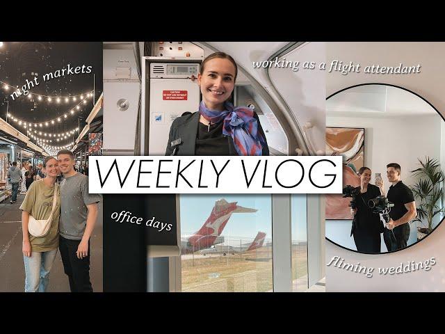 WEEKLY VLOG - melbourne night markets, working as a flight attendant & going for runs!