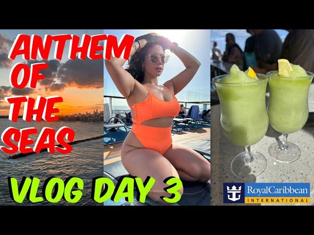 Anthem of The Seas Vlog Day 3-Rocket Launch and Chops Grill  #royalcaribbean #cruise