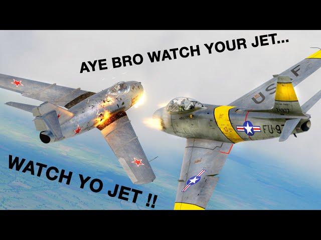 F-86 Sabre Vs Mig-15Bis Dogfight | Digital Combat Simulator | DCS |