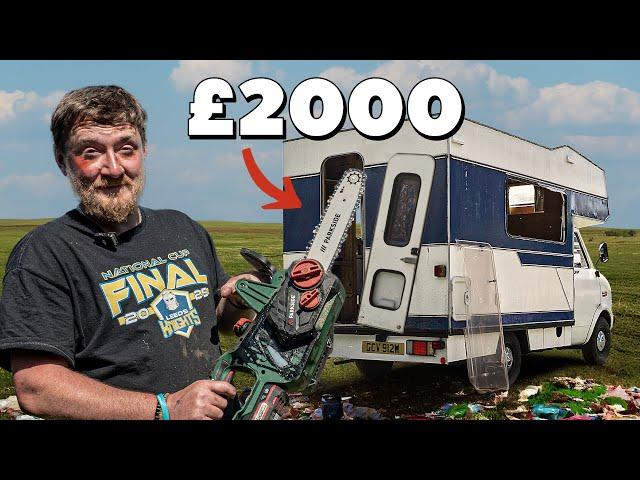 Destroying our £2000 Dodgy Campervan
