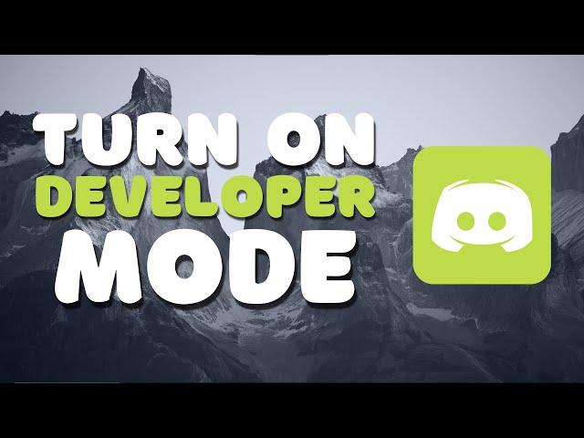 How to Enable Discord Developer Mode