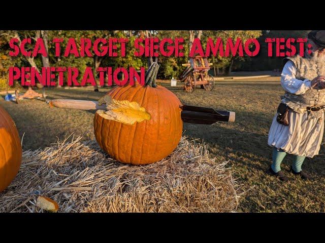 SCA Target Siege Ammo Test - Penetration