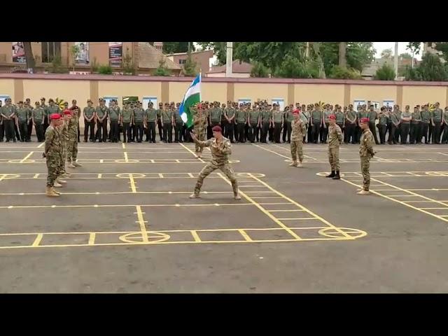 harbiy talim fakulteti kursantlari qoʻljangi chiqishlaridan lavha