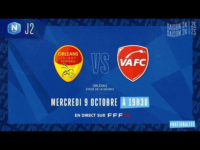 J2 I US Orléans vs Valenciennes FC en replay (4-1) I National FFF 2024-2025