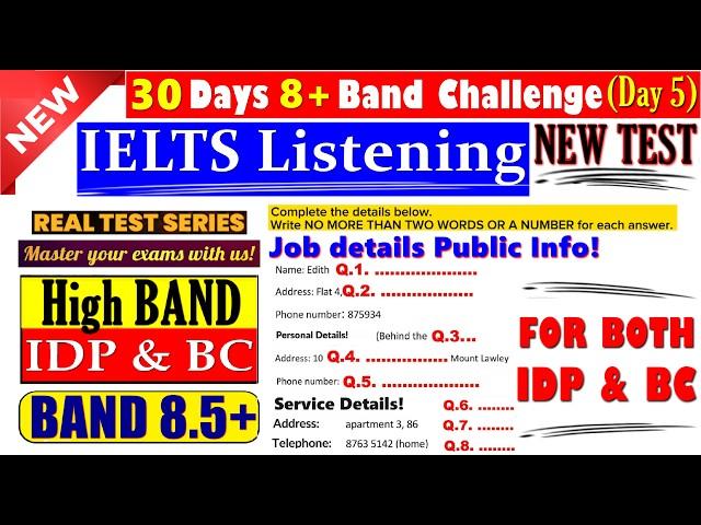 IELTS LISTENING PRACTICE TEST 2024 WITH ANSWERS | 05.01.2025