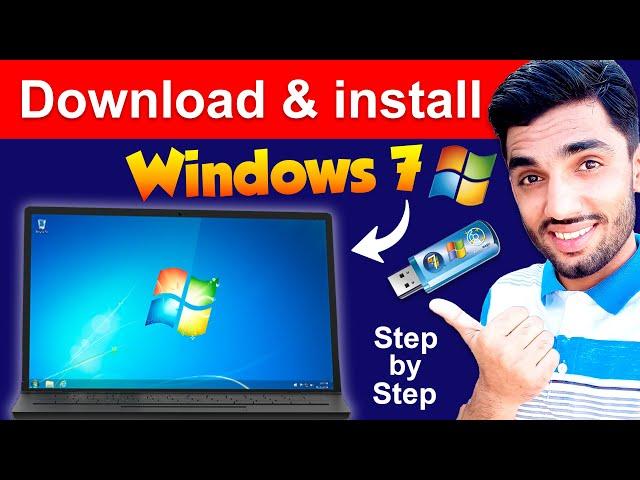 How to download + install  windows 7 in Laptop/PC from USB Pendrive  | Install windows 7 from USB