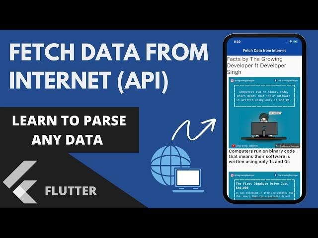 Detailed Flutter API Tutorial | Fetch Data from Internet | Flutter Tutorial