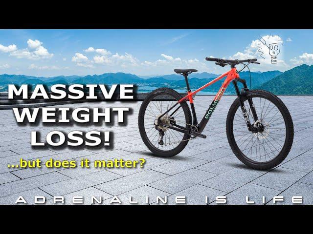 The Diminishing Returns of Mountain Bike Weight Reduction | Polygon Syncline  on a Diet