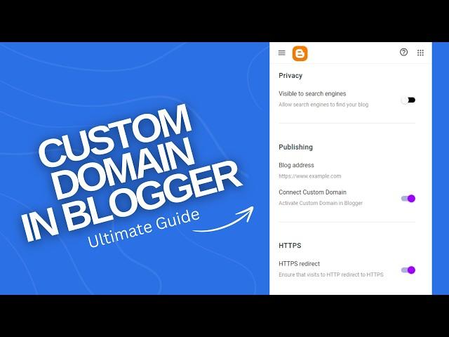 How to Connect Custom Domain in blogger (Blogspot) Website