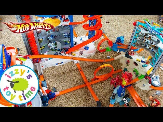 Cars  | Hot Wheels MEGA CITY Fast Lane Playset | Fun Toy Cars  Pretend Play