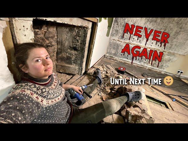 Never Again! The Fireplace is Revealed! 300-year-old Country House Renovation!