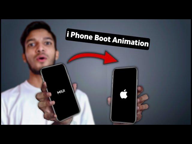 How To Set i Phone Boot Animation In Redmi Phone | Ios Boot Animation For Android