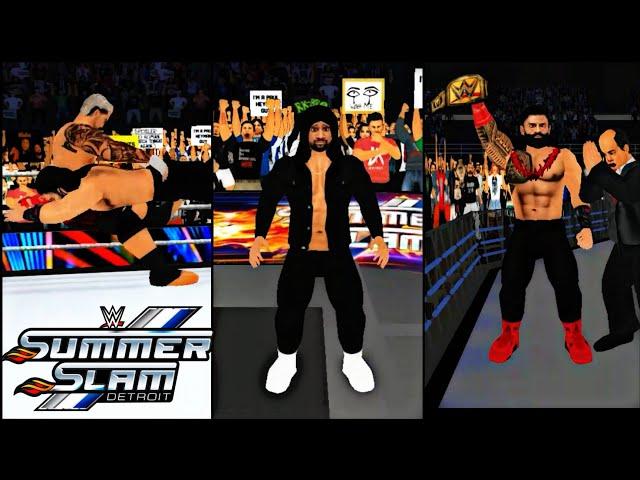 WR3D 2K23:| ROMAN SPEAR TO SOLO | JIMMY ATTACK JEY USO | ROMAN BEAT JEY AT SUMMER SLAM  2023 |