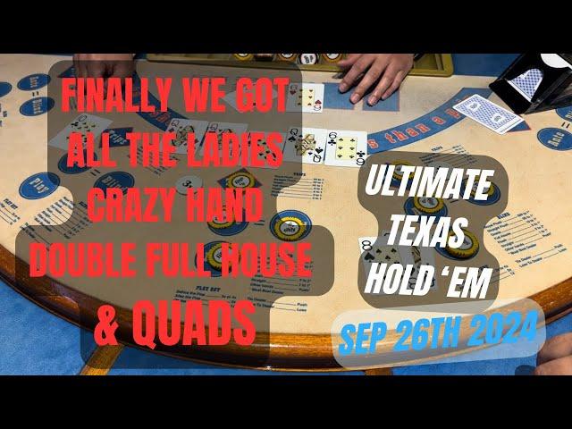 ULTIMATE TEXAS HOLD 'EM ! SEP 26TH 2024 QUADS