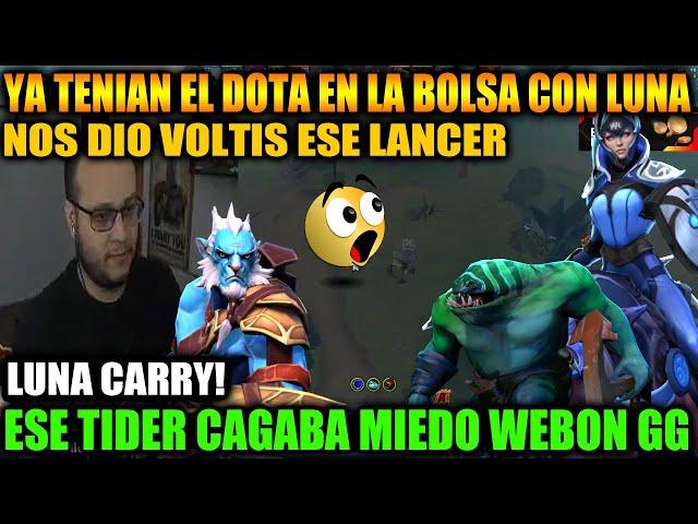  TECHISOR modo carry con su luna NO PUDIERON CONTRA EL LANCER CON CETRO  ​​| Dota 2 