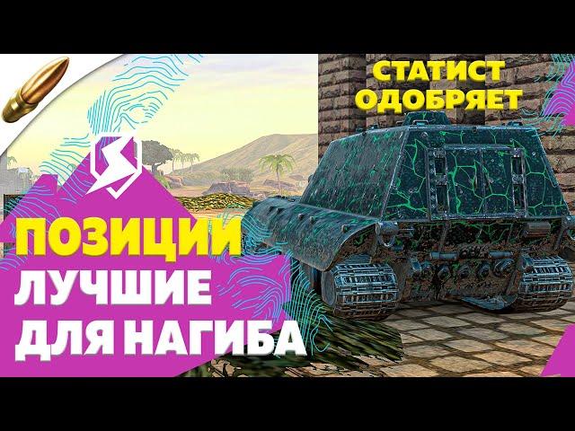 ЛУЧШИЕ позиции для НАГИБА от СТАТИСТОВ — Tanks Blitz / Блиц Обучение ● Подборка