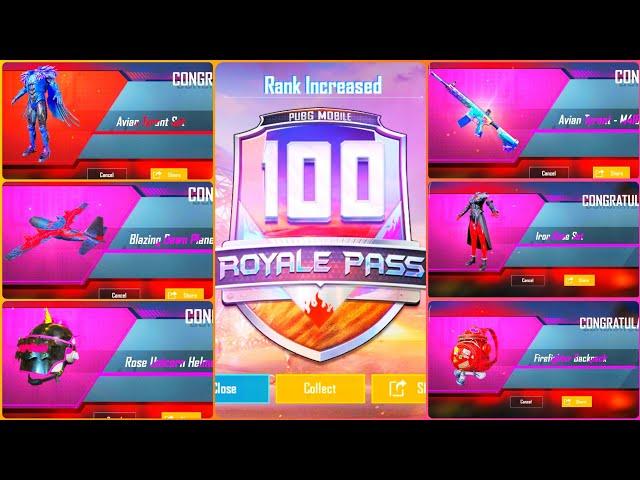 SEASON 14 ROYAL PASS MAXOUT : 8700 UC UPGRADE TO RP RANK 100 PUBG | Full Max 100 RP Season 14