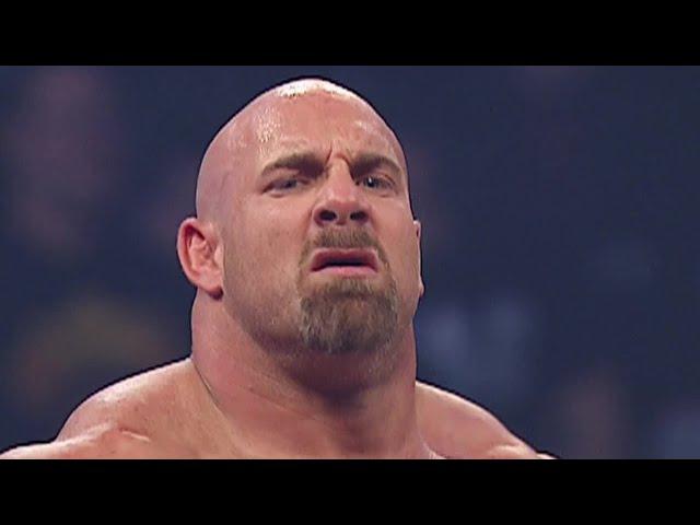 Goldberg cleans house against Evolution: Raw, Dec. 1, 2003