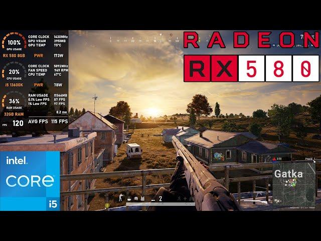 RX 580 8GB | PUBG - 1080p All Settings (Tested in 2024)