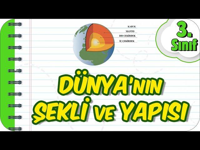 Dünya’nın Şekli ve Yapısı  3.Sınıf Fen #2023