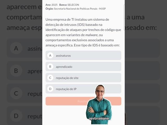 Information security competition question. #concursos2025