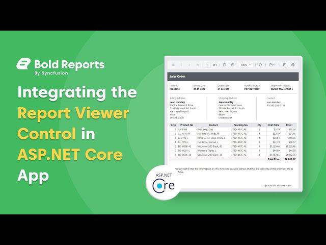 Integrating the Report Viewer Control in ASP.NET Core App: Ultimate Guide | Bold Reports