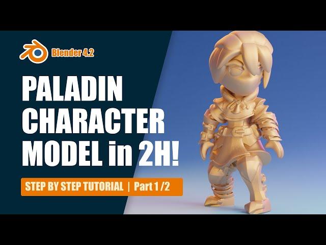 Create a Paladin in 2 Hours! (Part 1/2) | Step by Step Tutorial | Blender 4.2