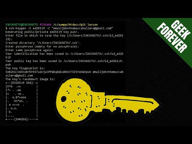 Generate a New SSH Key and Add it to your GitHub