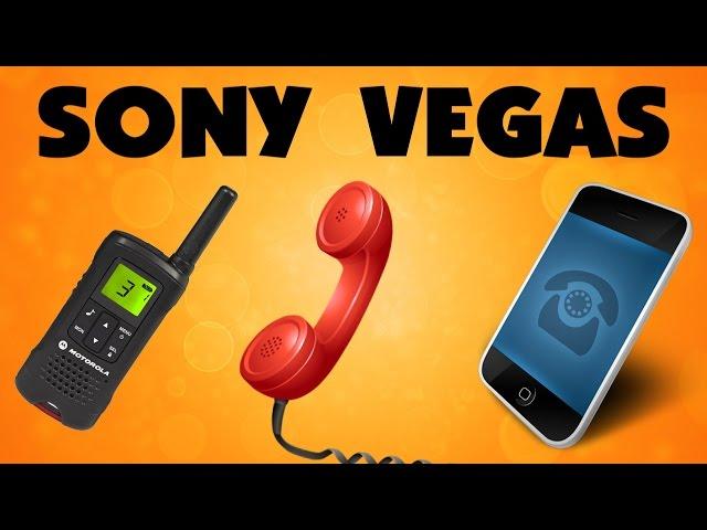 Telephone voice. Sound effects in Sony Vegas