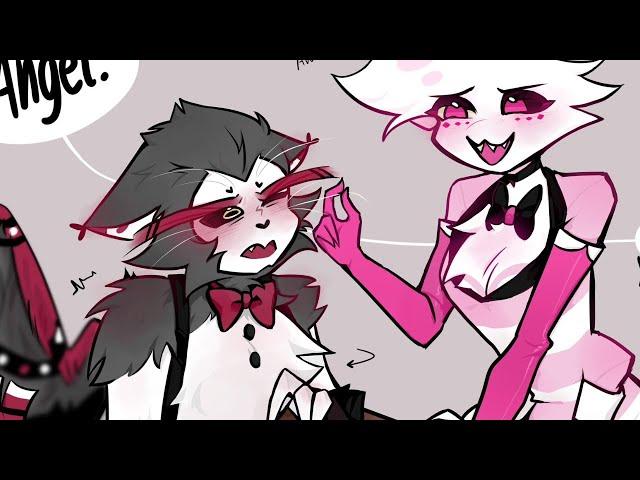 husks whiskers are sensitive?! - Hazbin Hotel comic dub