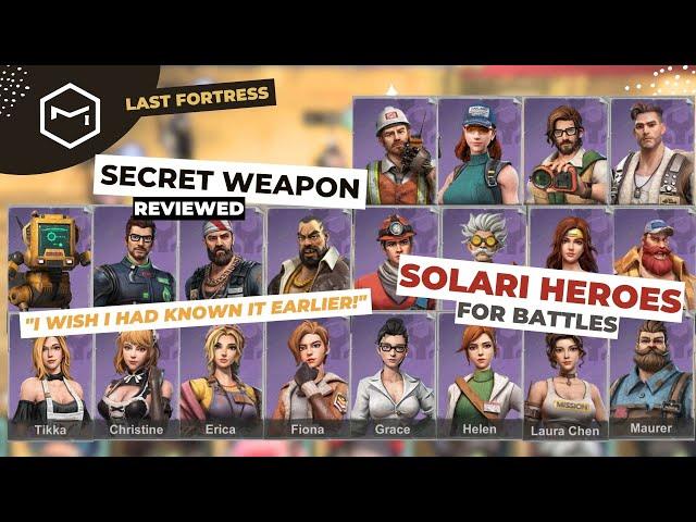 Last Fortress: Underground - Secret Weapon Reviewed [Solari Heroes] Winning a Battle is much easier