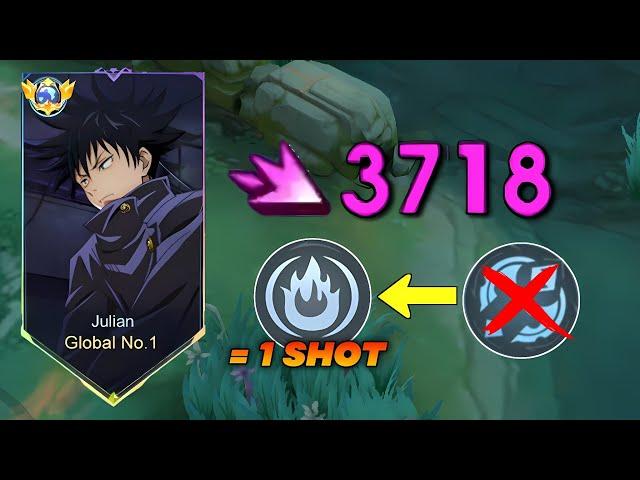 JULIAN NEW META EMBLEM FOR MORE DAMAGE SOLO RANK!! | JULIAN TOP GLOBAL GAMEPLAY