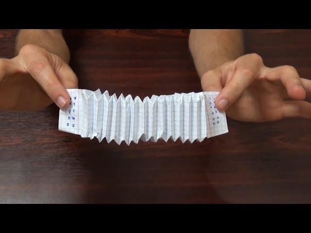 Origami paper - how to make an accordion