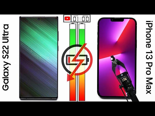 Galaxy S22 Ultra vs. iPhone 13 Pro Max Battery Test