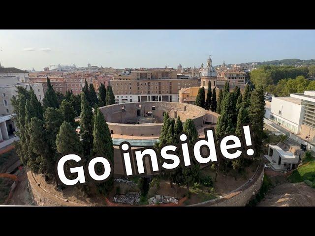 Inside and up the Mausoleum of Augustus