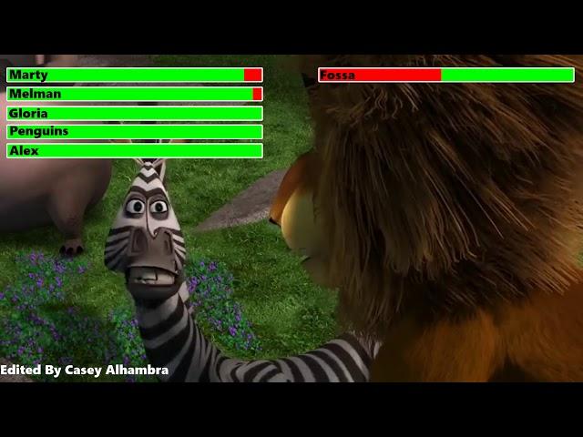 Madagascar Final Battle with healthbars