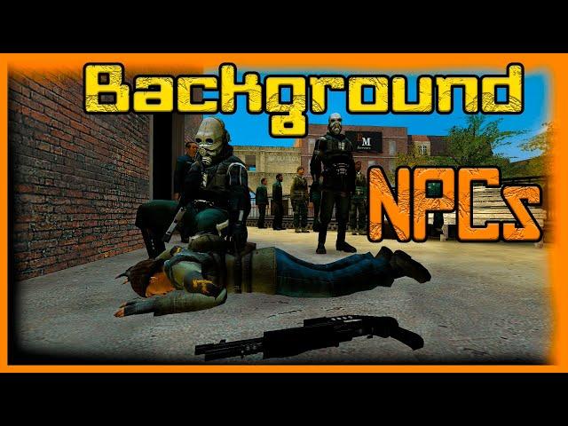 ЛУЧШИЙ АДДОН НА АТМОСФЕРУ! ОБЗОР АДДОНА BACKGROUND NPCs! ОБЗОР АДДОНОВ В GARRY'S MOD #3!