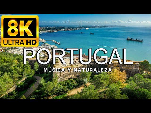 FLYING OVER PORTUGAL 8K | Amazing beautiful natural landscape with relaxing music |8K ULTRA HD VIDEO