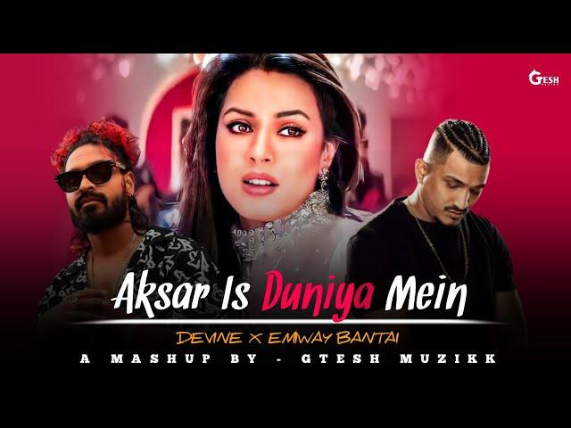 Aksar Is Duniya Mein X Divine X Emiway | Rap Megamix | Gtesh Muzikk #remix #divine #emiwaybantai