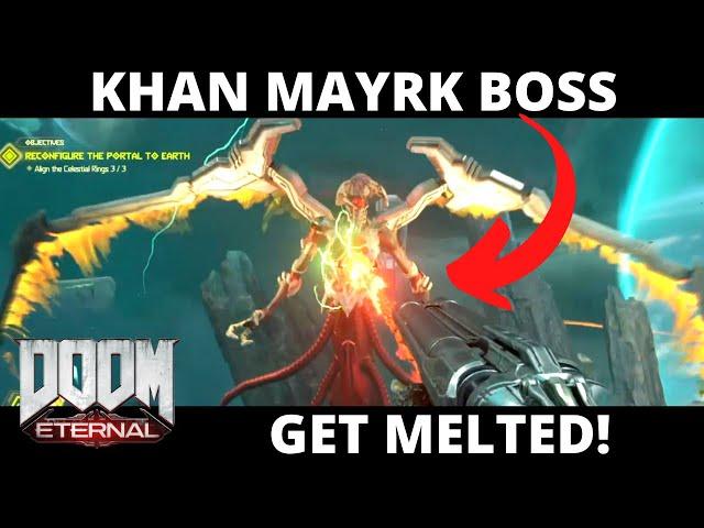 Khan Maykr Fight HOW TO MELT HER EASY - Doom Eternal Boss Fight (No Commentary)