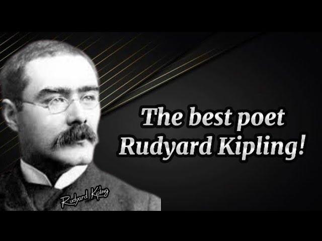 Great poet # Rudyard Kipling # life history & biography!