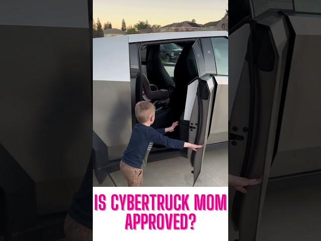 Is Cybertruck mom approved?? #cybertruck #tesla #mom