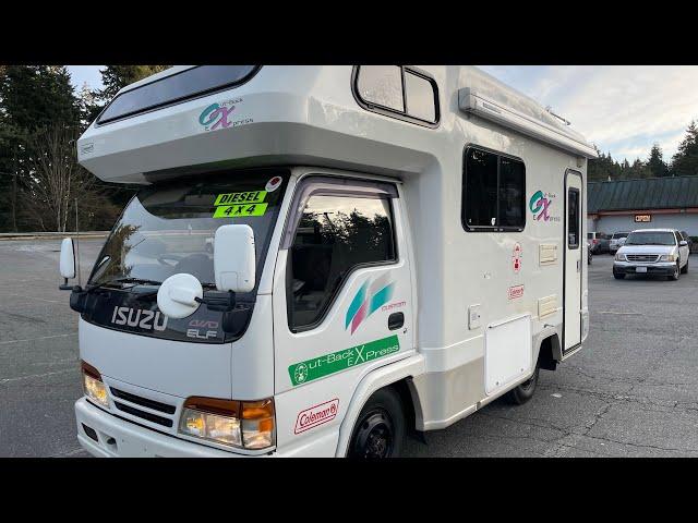 Sold : 1995 Isuzu Elf RV Outback Express 4WD AT 3.2L DIESEL  17,200mi JDM RHD